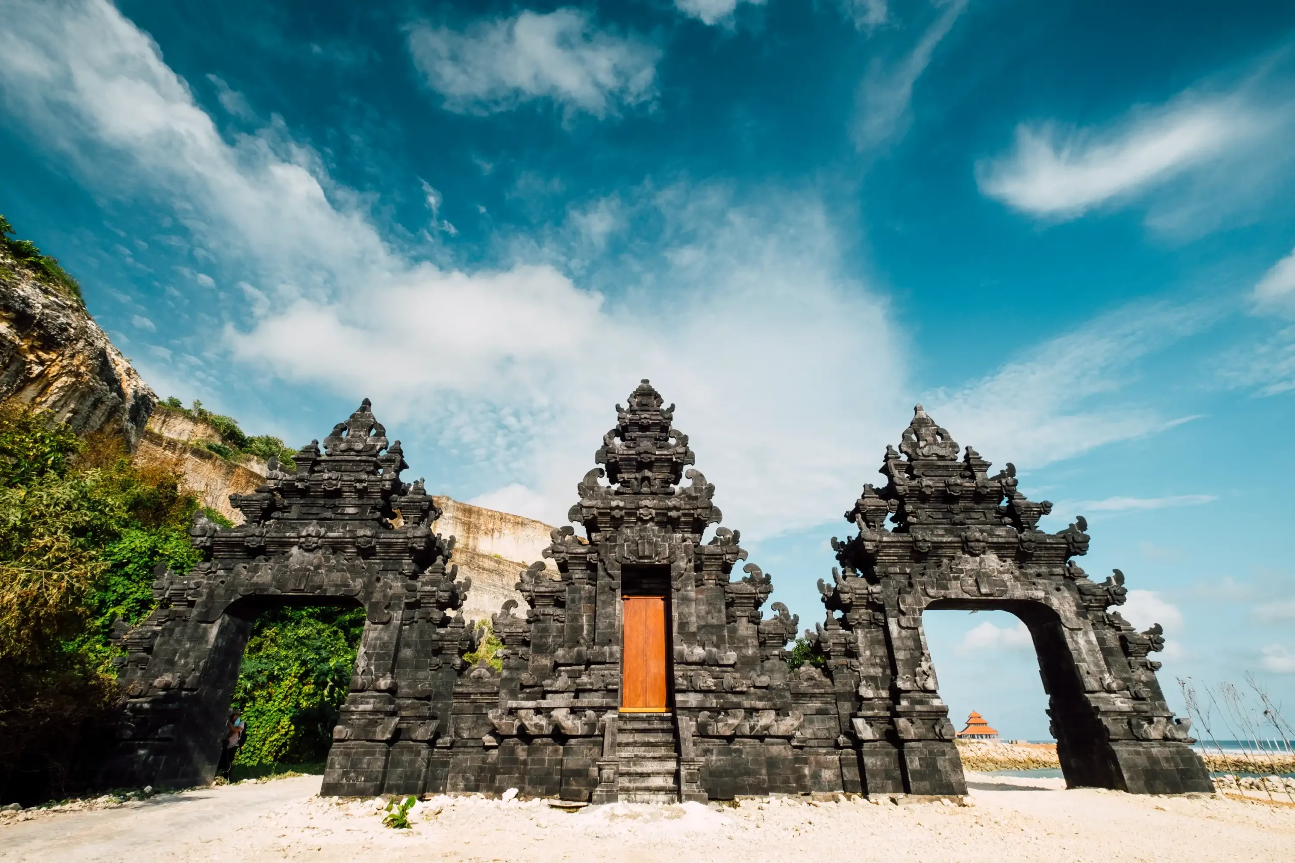 bali temple gate entrance beach indonesia scaled